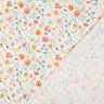 Double Gauze/Muslin Colourful Floral Meadow Digital Print | Poppy Fabrics – ivory/peach orange,  thumbnail number 4