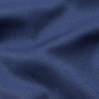 Plain stretch cotton satin – navy blue, 