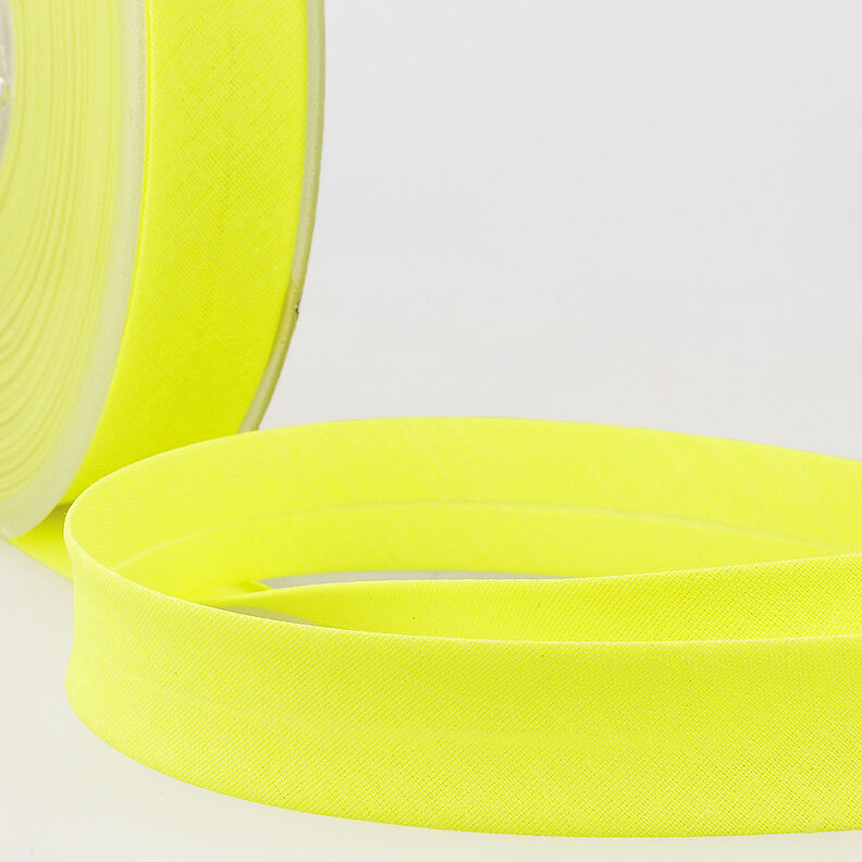 Bias binding Polycotton [20 mm] – neon yellow,  image number 1