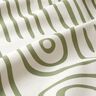 Decor Fabric Half Panama abstract striped pattern – pine/natural,  thumbnail number 2
