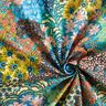 Coated Cotton sea of flowers – ocean blue/terracotta,  thumbnail number 4