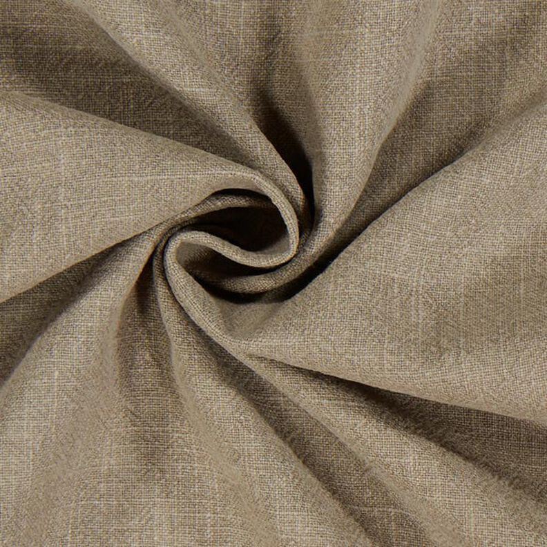 Linen fabric ramie mix stonewashed, heavy quality – olive,  image number 2