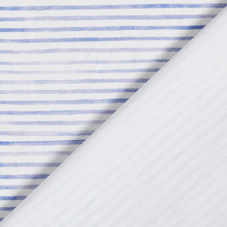 Cotton Jersey watercolour stripes Digital Print – ivory/mauve,  image number 4