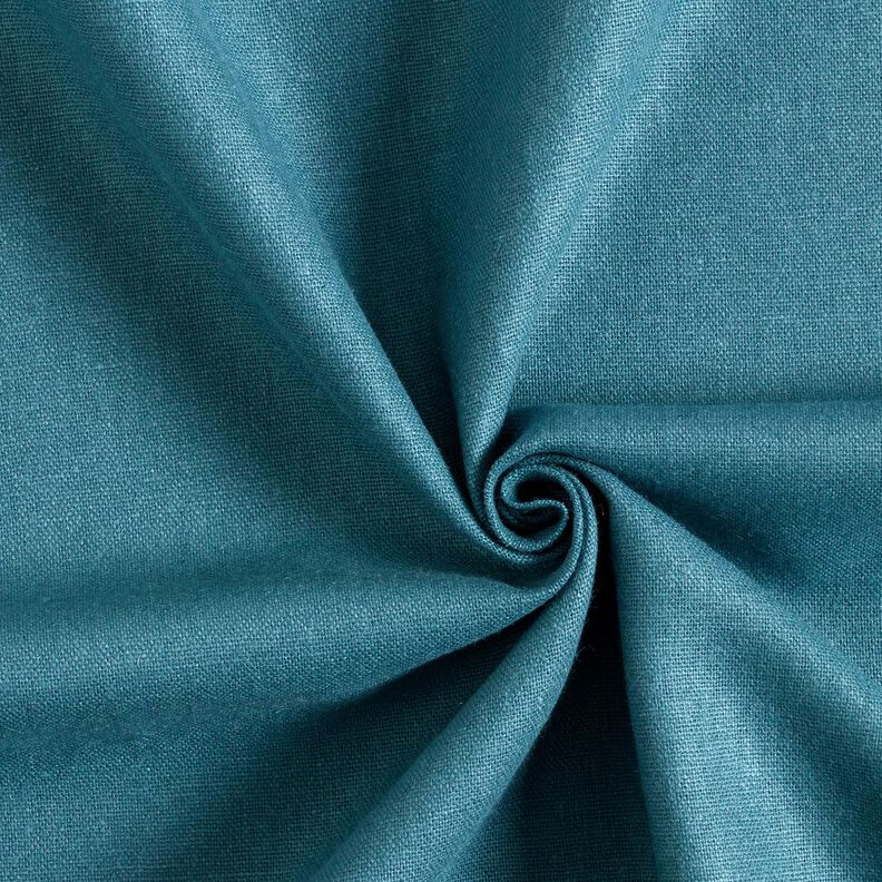 pure heavy linen Plain – ocean blue,  image number 1