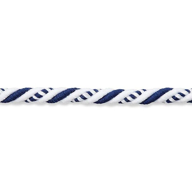 Cord Nautical [8mm] – white/blue,  image number 2