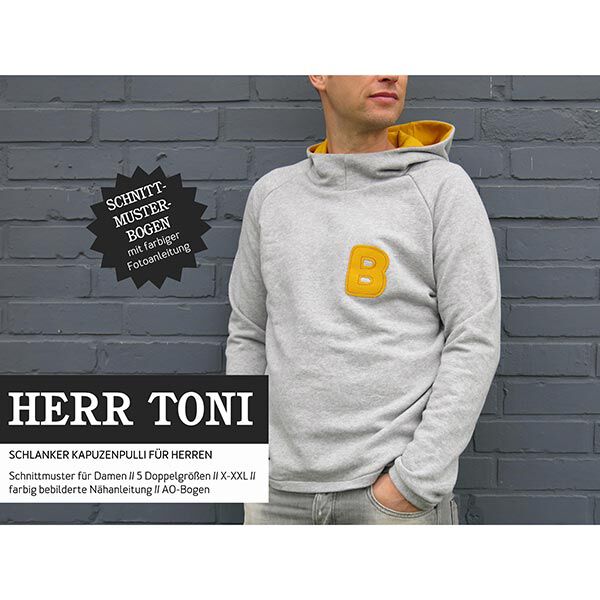 MR. TONI – hoodie for teens & men, Studio Schnittreif  | 42 - 60,  image number 1