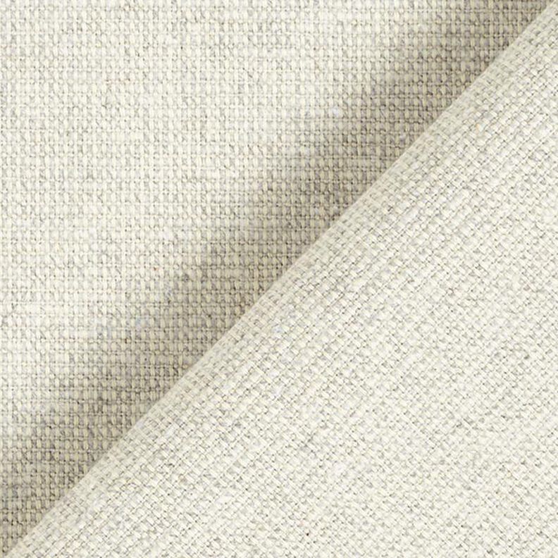 Decor Fabric Half Panama Ribbed Recycelt Cotton – misty grey,  image number 3