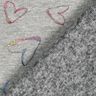 Alpine Fleece Glitter hearts Foil Print – light grey,  thumbnail number 4