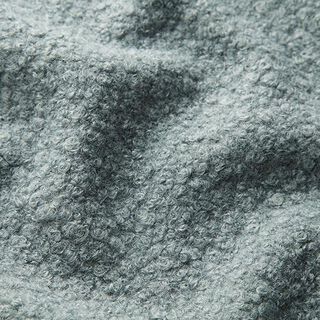 Fulled knitted bouclé – blue grey, 