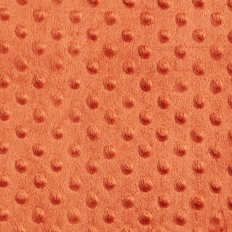 Cosy Fleece Embossed Dots – terracotta,  image number 1