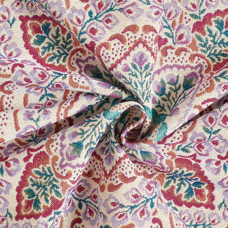 Decorative Panel Tapestry Fabric large mandala – pastel violet/light beige,  image number 3