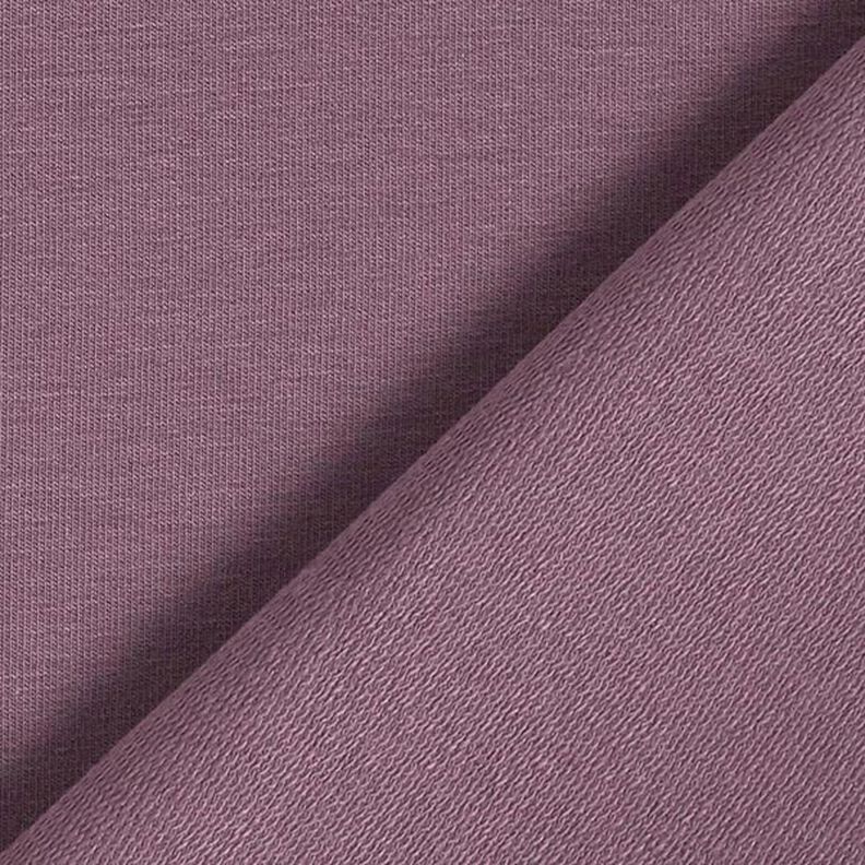 Light French Terry Plain – aubergine,  image number 5