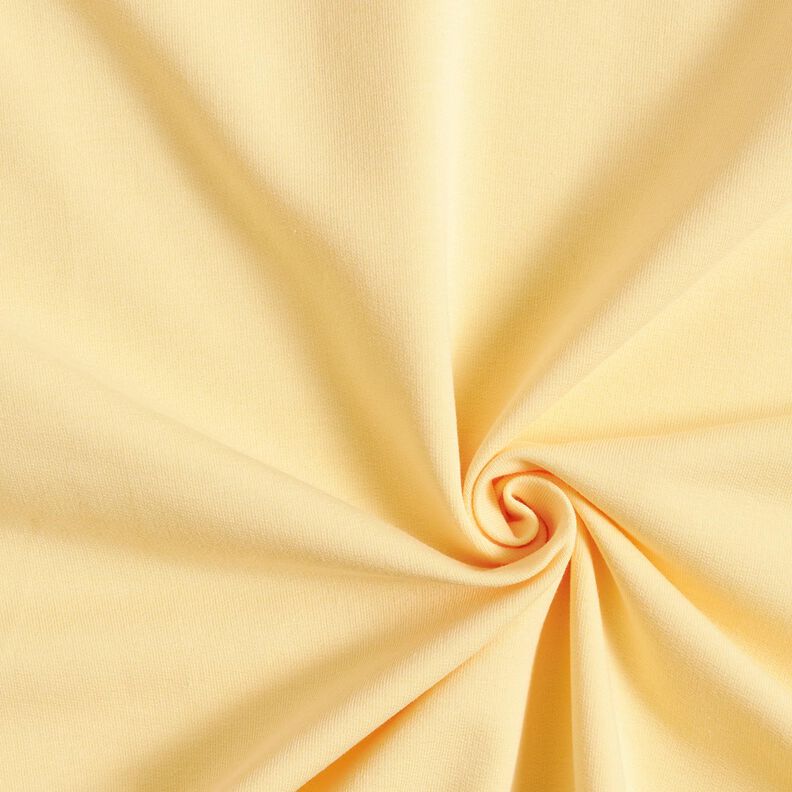 Light French Terry Plain – vanilla yellow,  image number 1