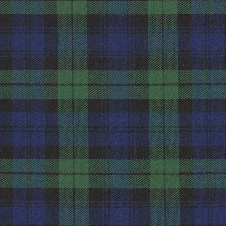 Stretch Tartan – navy/green,  image number 1