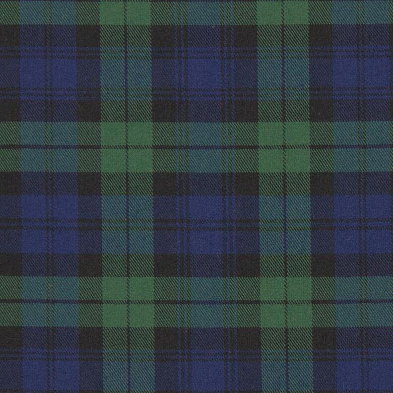 Stretch Tartan – navy/green,  image number 1