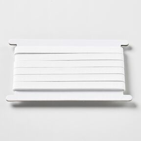 Smooth elastic tape [5 m | 10 mm] – white, 