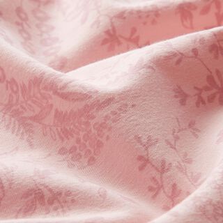 Delicate flowers cotton jersey – light pink/dusky pink, 