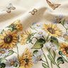 Decorative Panel Tapestry Fabric Sunflowers – light beige/sunglow,  thumbnail number 2