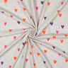 Cotton Jersey neon hearts | by Poppy – natural/neon orange,  thumbnail number 3