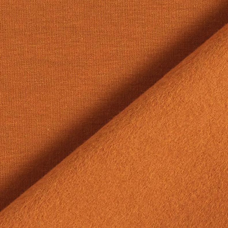 Light Cotton Sweatshirt Fabric Plain – caramel,  image number 5