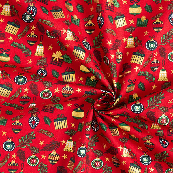 Cotton Poplin Gifts – red/gold,  image number 3