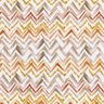 Cotton Poplin Brush stroke zigzag Digital Print – white/copper,  thumbnail number 1