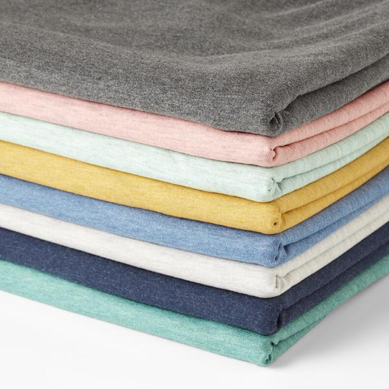 Fine Mottled French Terry – green/grey, image number 3