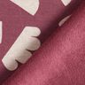 Alpine Fleece Abstract shapes  – grape/natural,  thumbnail number 4