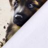 French Terry German Shepherd Panel | Glitzerpüppi – light beige,  thumbnail number 4