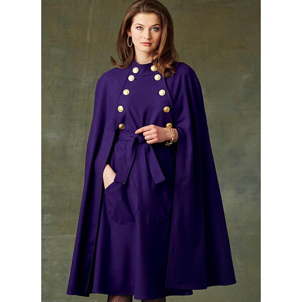 Cape with High Collar, Very Easy Vogue9288 | XS - M,  image number 2