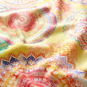 Outdoor Fabric Canvas Mandala – light yellow, 