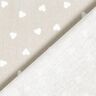 Scattered hearts organic cotton poplin – greige,  thumbnail number 4
