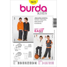 Track Suit, Burda 9672, 