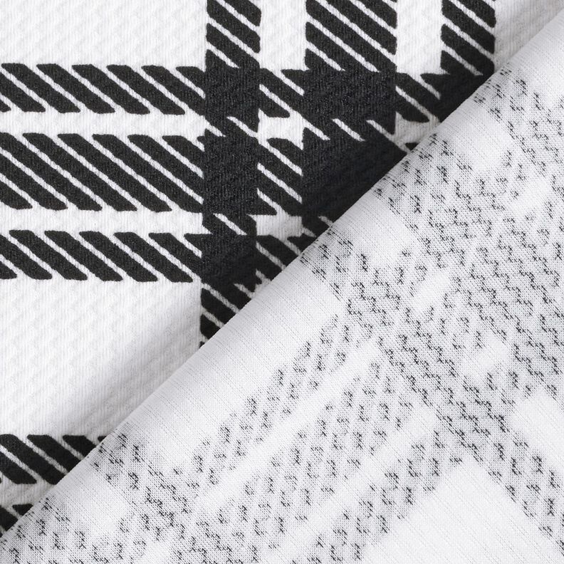 Knitted jacquard check structure – black/white,  image number 4