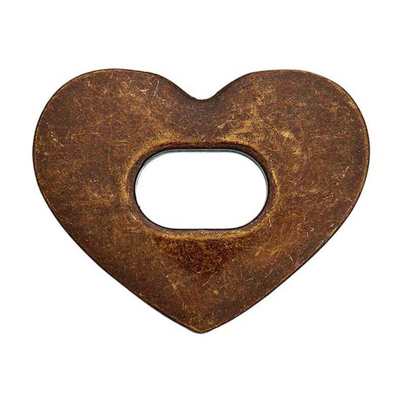 Bag Closure Heart  – bronze,  image number 3