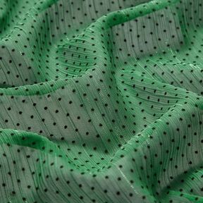 Glitter stripes and dots chiffon – green, 