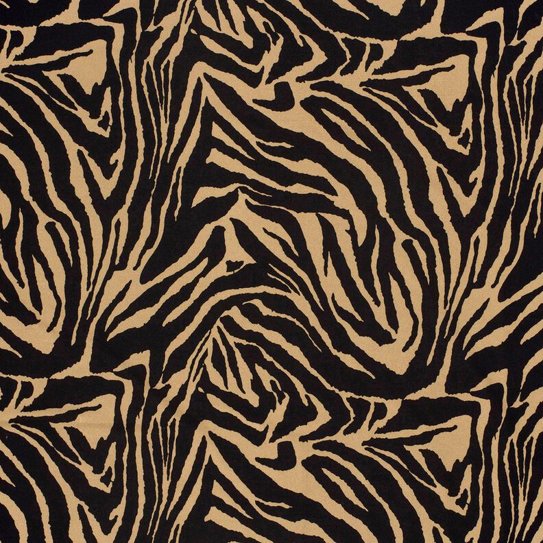 Viscose Jersey Zebra print – mocca/black, image number 1