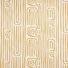 Decor Fabric Half Panama abstract striped pattern – mustard/natural,  thumbnail number 1