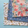 Cotton Poplin Masquerade Ball of the Birds – blue grey | Remnant 60cm,  thumbnail number 6