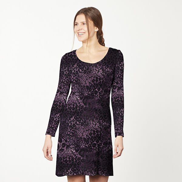 Leopard Print Burnout Crushed Velvet – lilac, image number 5
