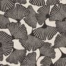 Decor Fabric Half Panama spotted ginkgo – black/natural,  thumbnail number 5