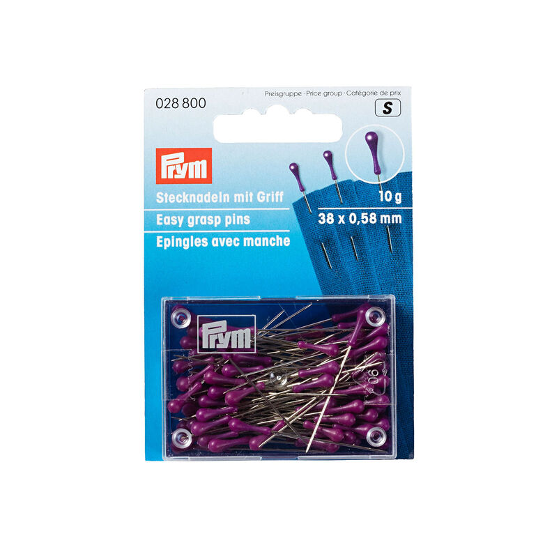 Pins with handle [38 x 0,58 cm] | Prym – lilac,  image number 1