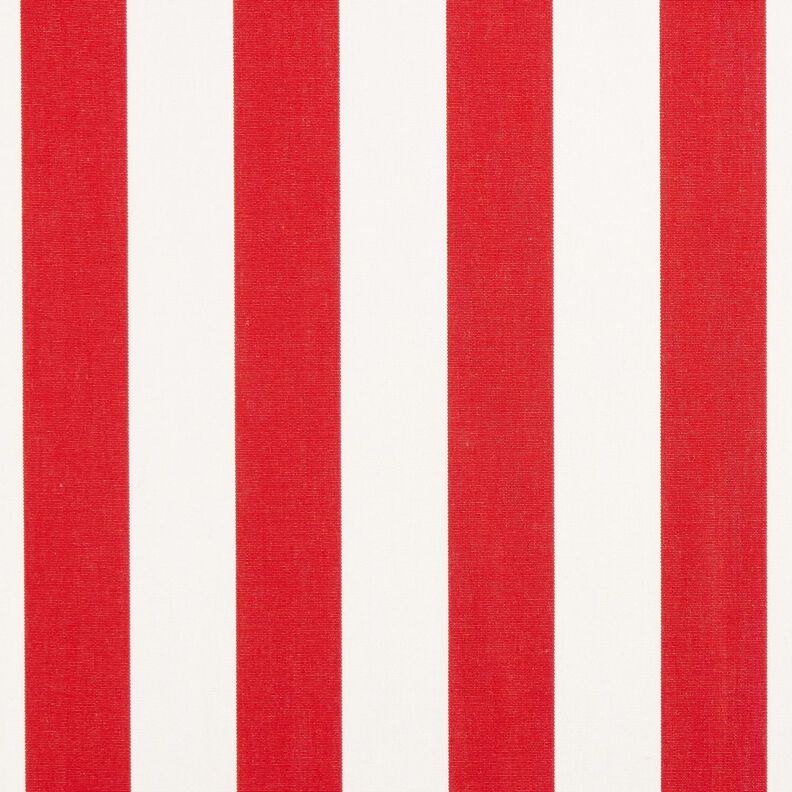 Outdoor Fabric Canvas Block Stripes – red/ivory,  image number 1