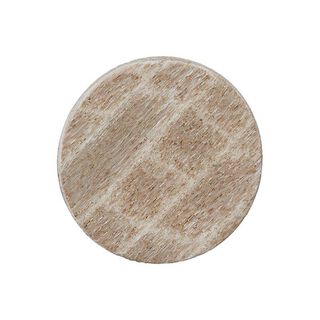 Wood/Metal Button with Shank – natural, 