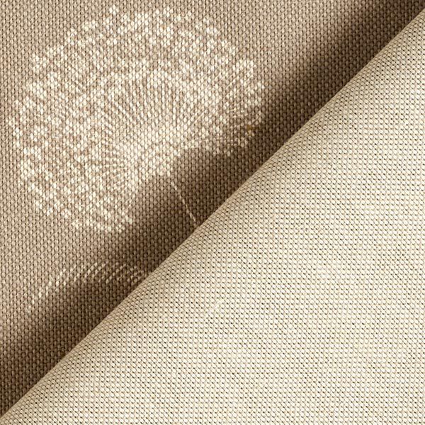Decor Fabric Half Panama dandelions – natural/white,  image number 4
