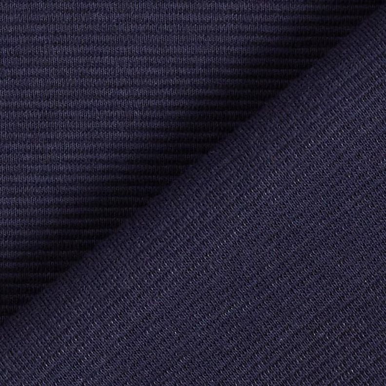 Ottoman ribbed jersey Plain – navy blue,  image number 4
