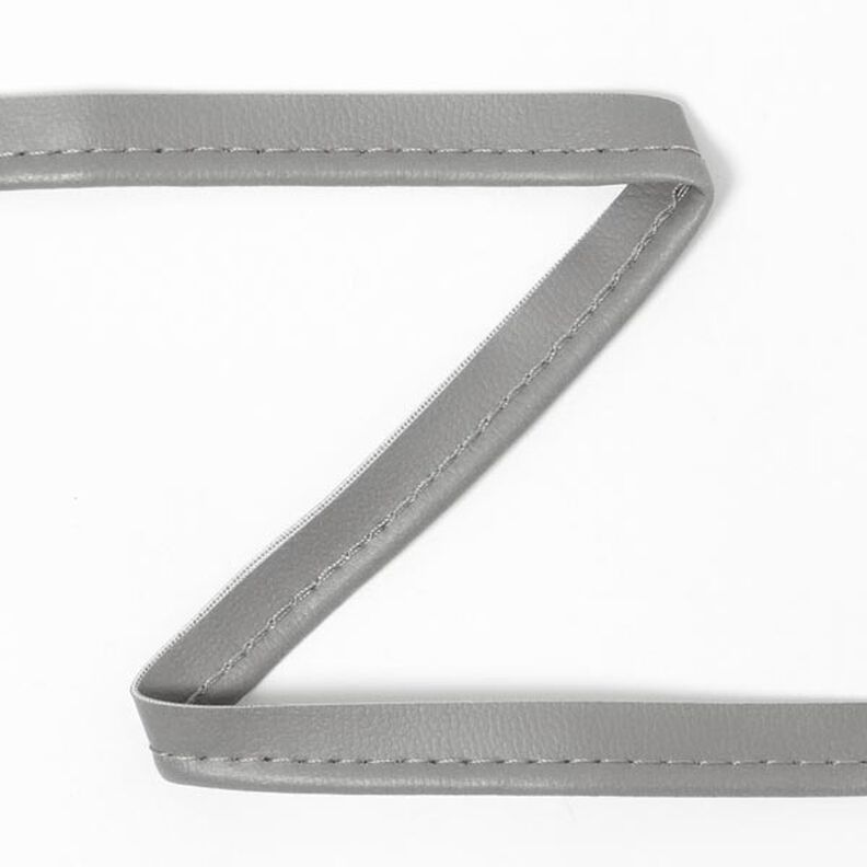 Faux leather Piping - grey,  image number 1