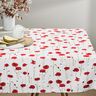 Decor Fabric Half Panama poppies – white/red,  thumbnail number 8