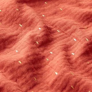 Muslin Foil Print Rectangle | by Poppy – terracotta, 