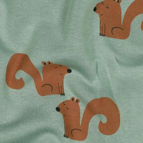 Brushed Sweatshirt Fabric Squirrel | Poppy Fabrics – reed/bronze, 